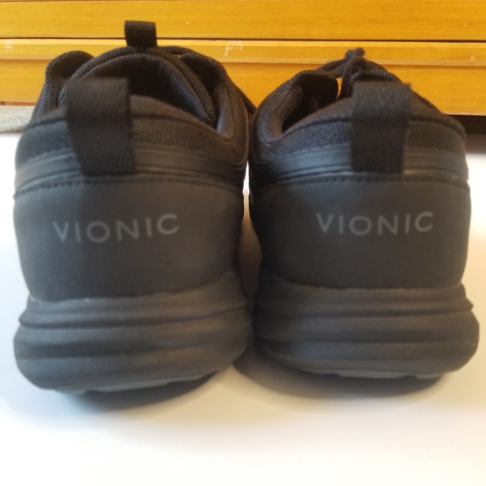 Vionic Black Women's Athletic Sneakers with Breathable Mesh - Picture 2 of 5